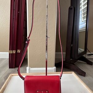 kate spade Red Leather Crossbody Bag